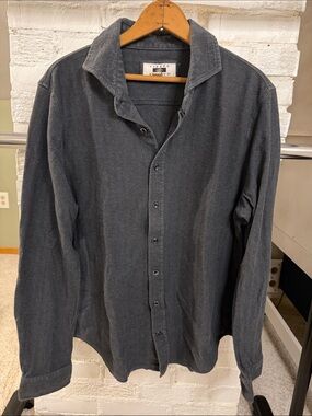 Joseph Abboud Men's Charcoal Button-Down Casual Shirt